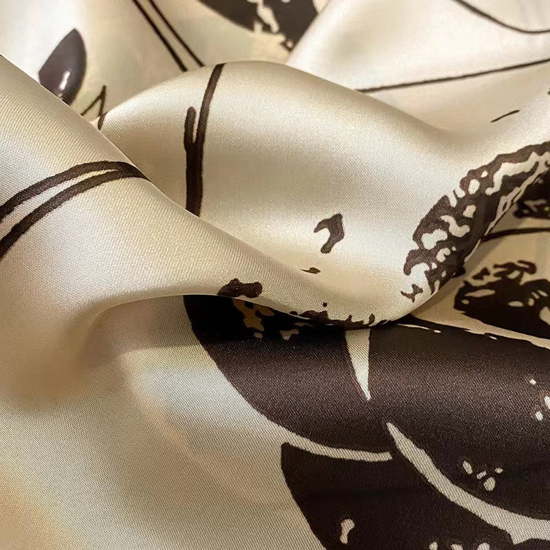 Brown Rose Silk