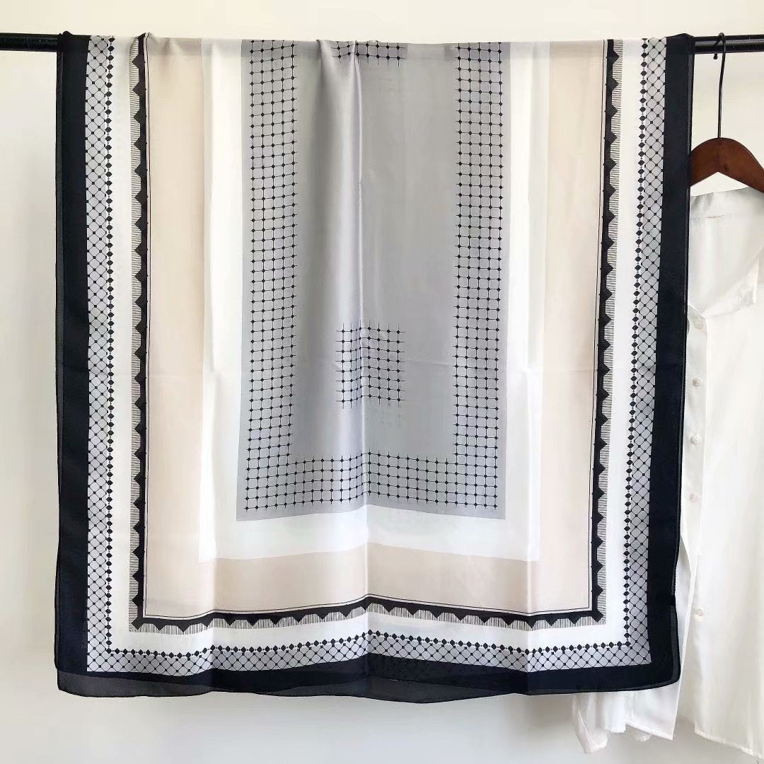 Doted Borders Silk