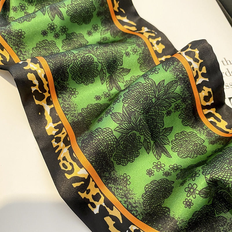 Green Animal Neckerchief with Diamond