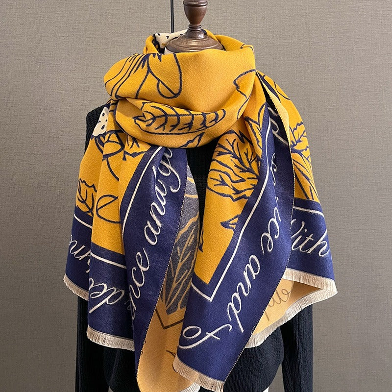 Cashmere- Cozy Coloured Winter Shawl