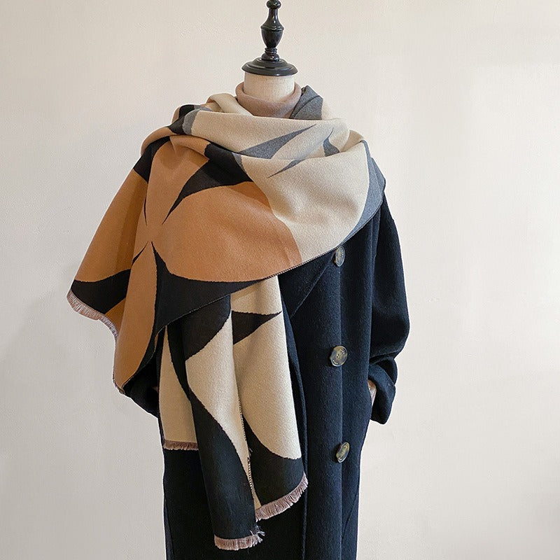 Geometry Winter Shawl
