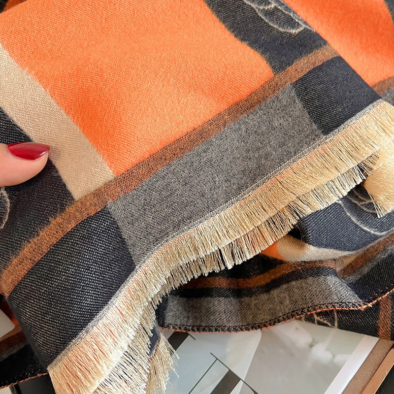 Cashmere- Bight Pollar Winter Shawl