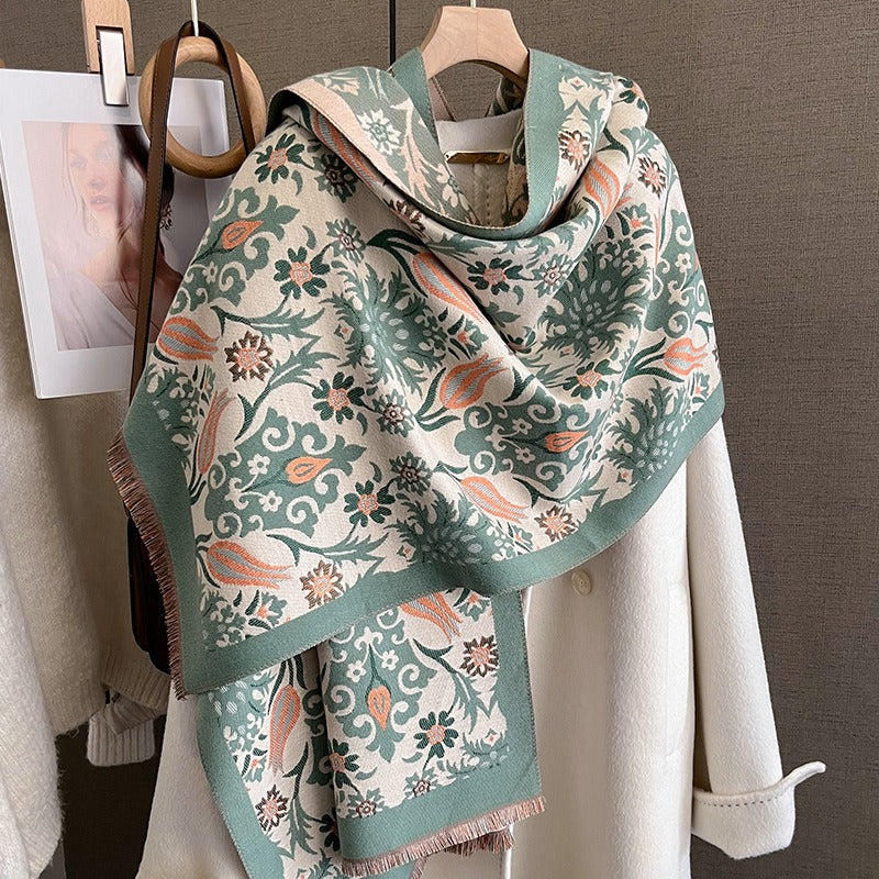 Cashmere- Chilled Chain Winter Shawl