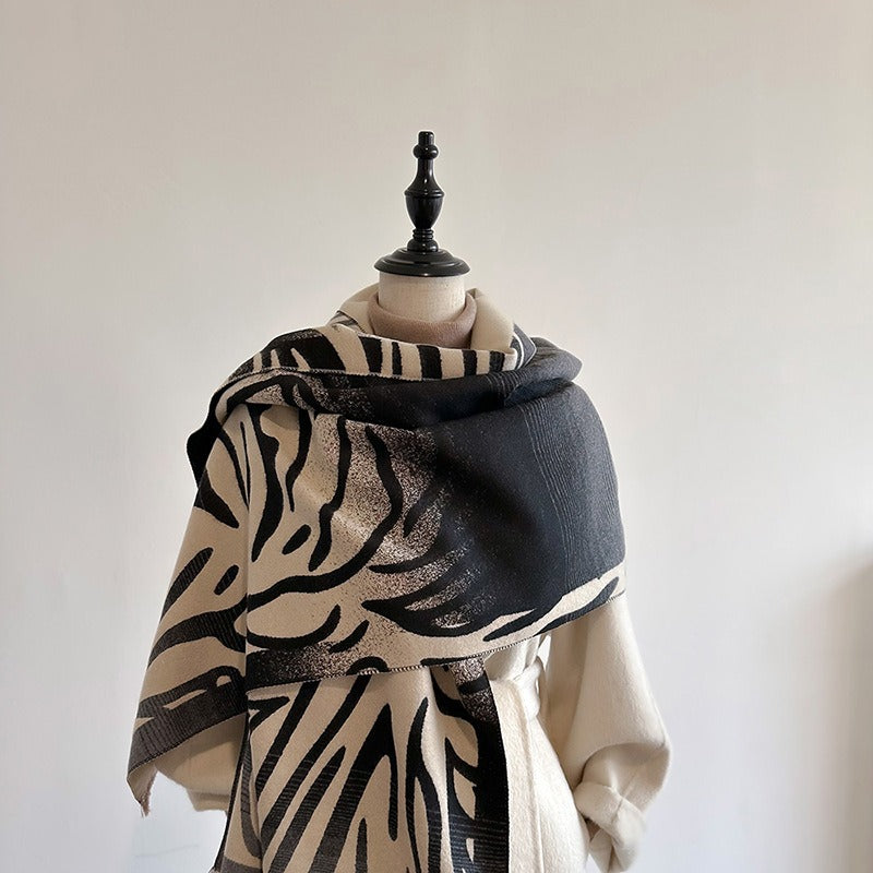 Cashmere- Black Winter Shawl