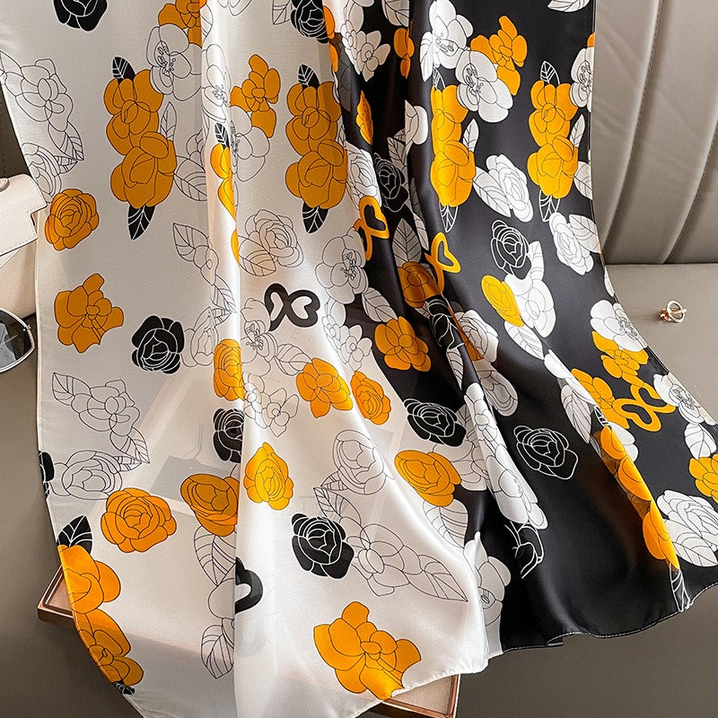 Multi Flowered Silk