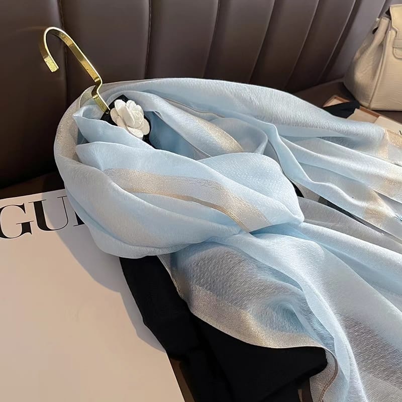 Blue Haze Organza