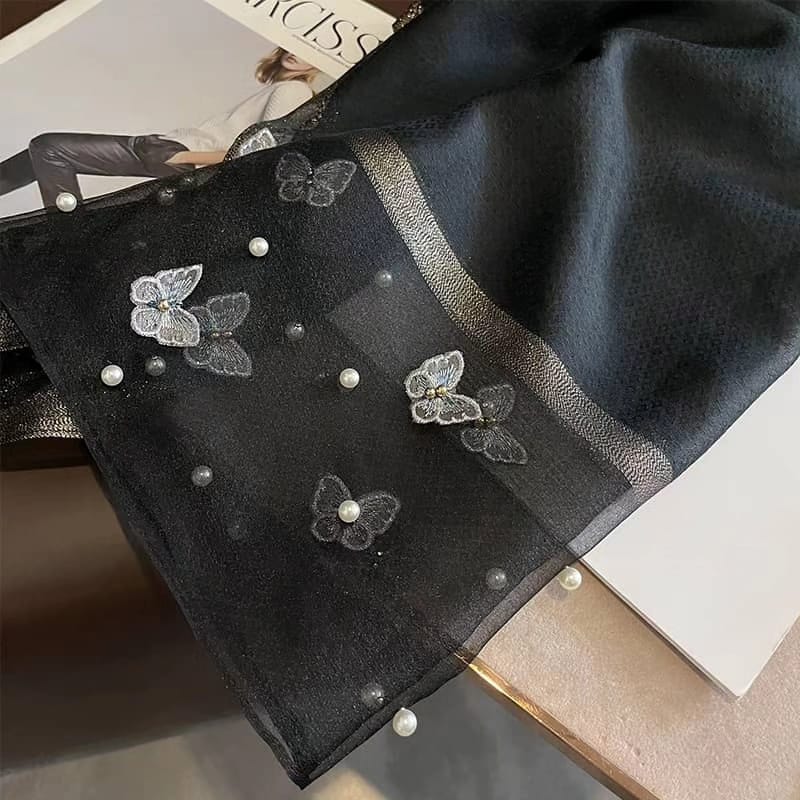 Black Perl Organza