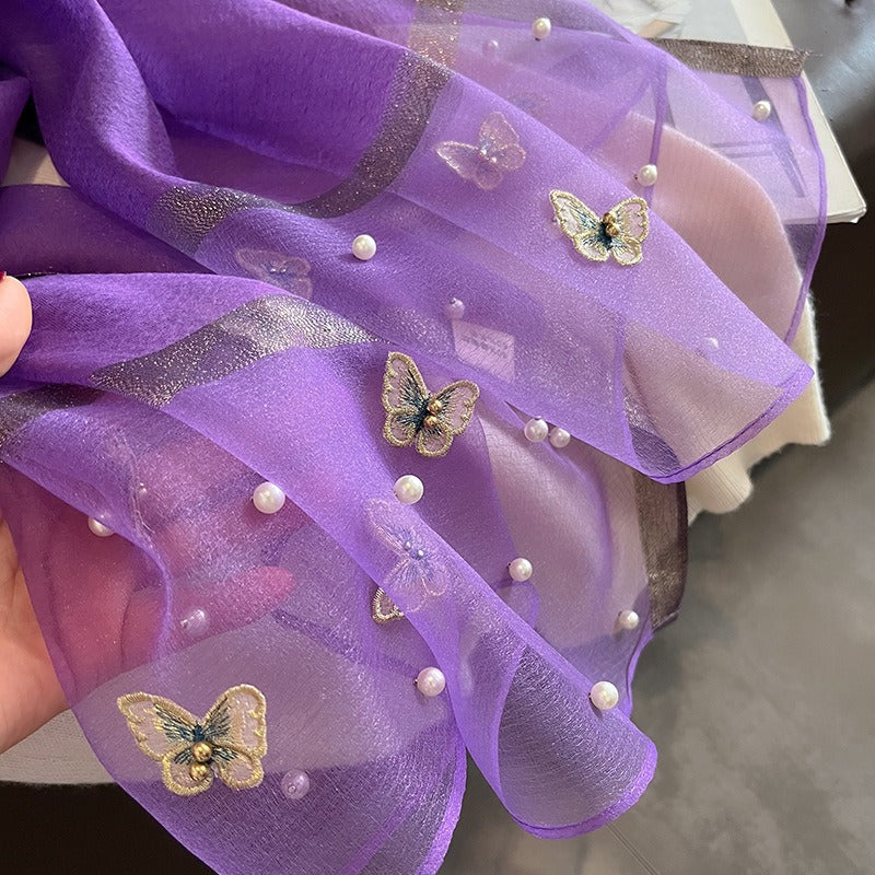 Purple Story Organza