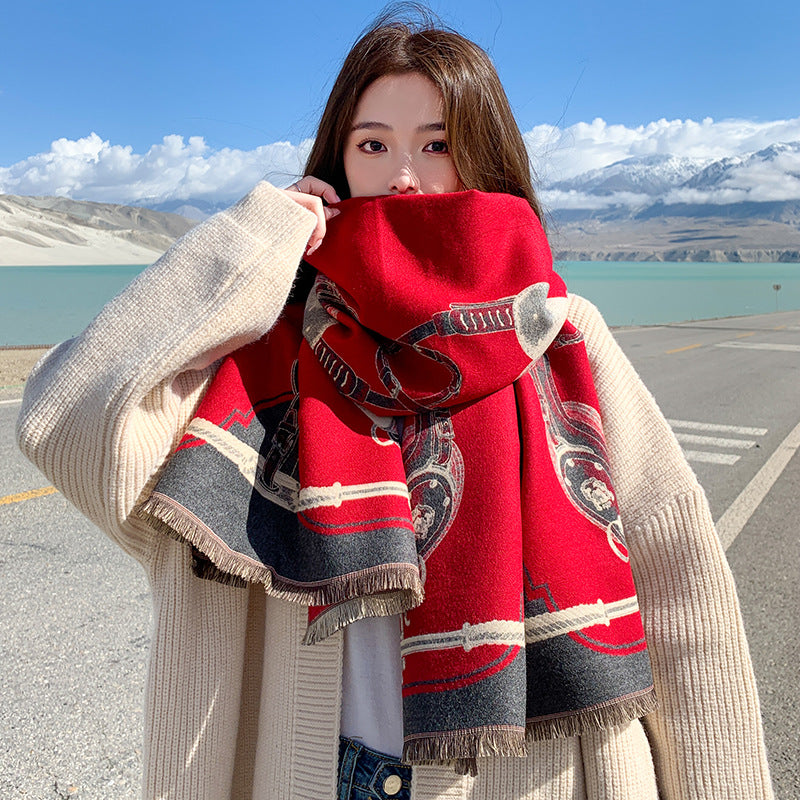 Cashmere- Heart Apart Winter Shawl