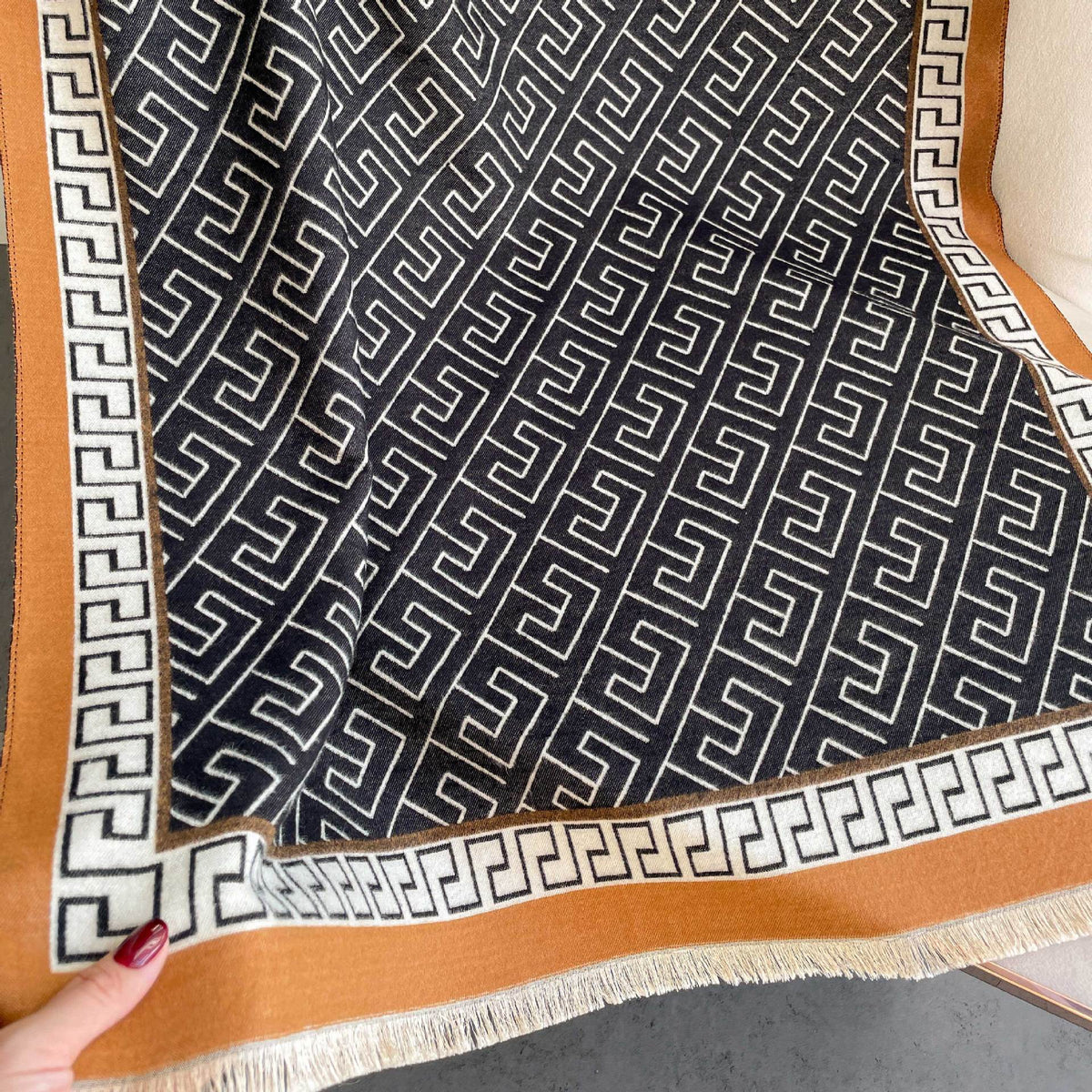 Cashmere- Tinged Winter Shawl