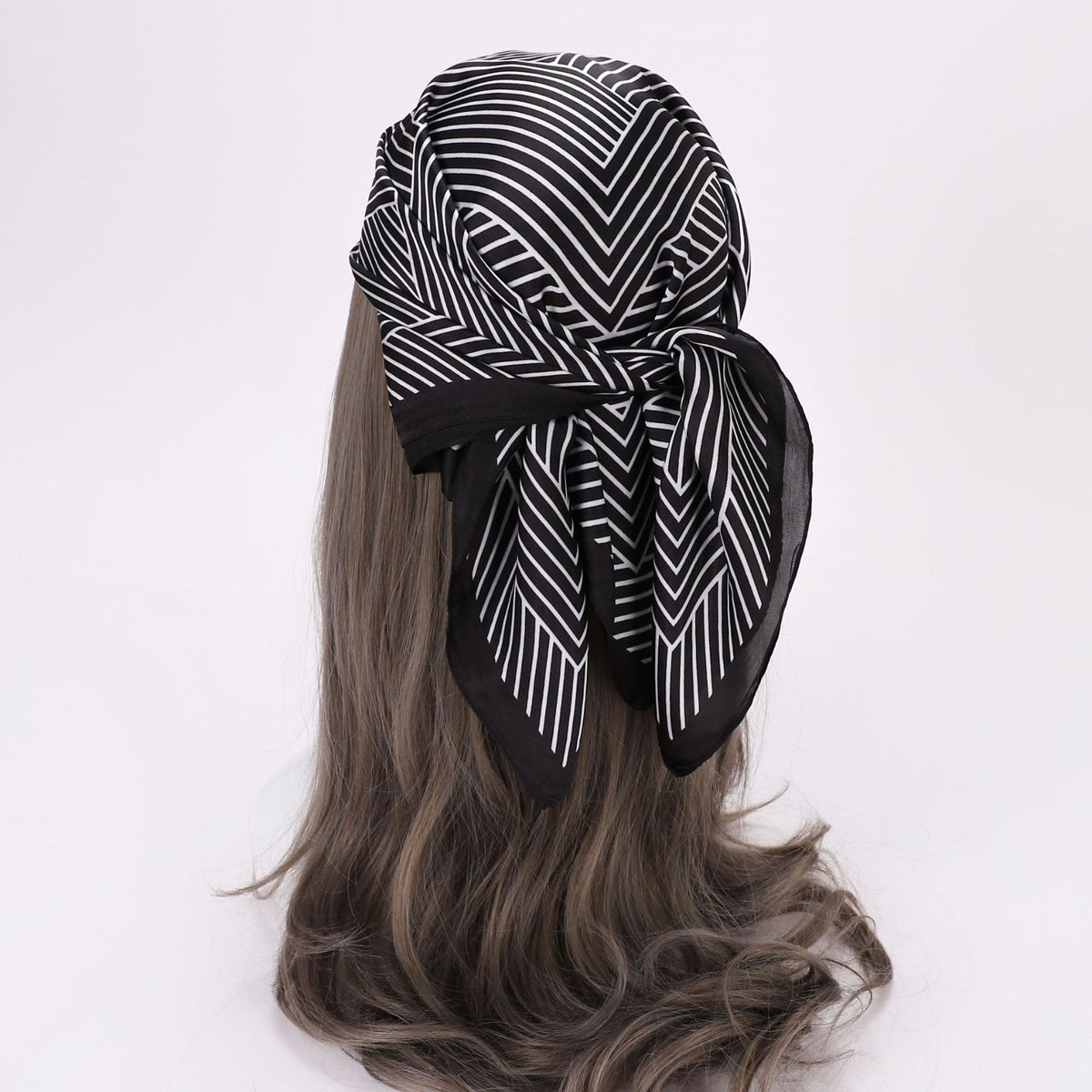 Black Lined Neckerchief