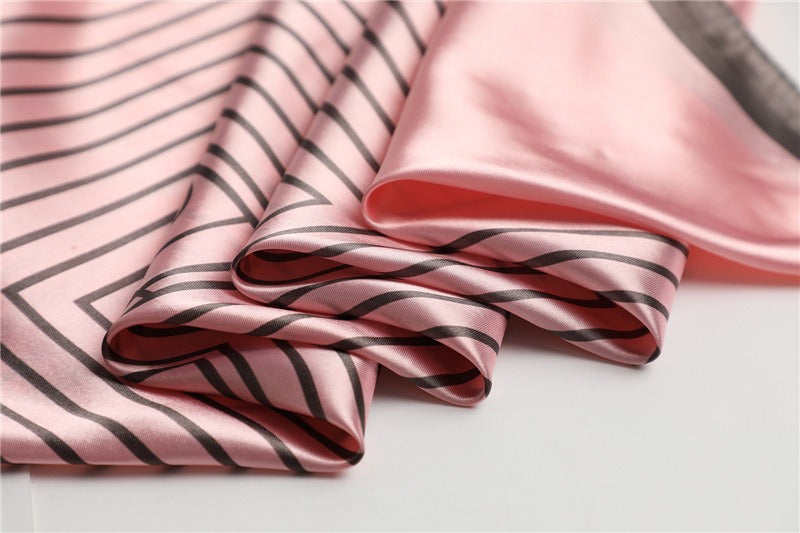 Pink Zebronics Satin Scarf