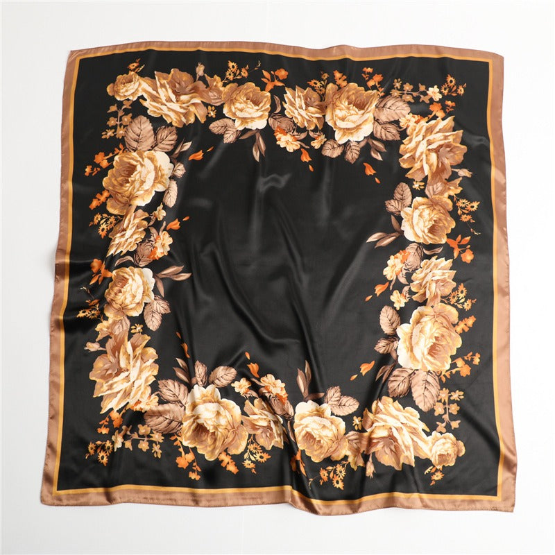 Dark Elegant satin scarf