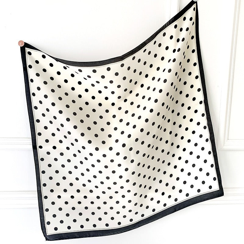 White Polka Neckerchief