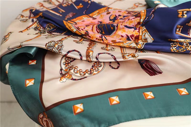 Ancient Arct Satin Square scarf