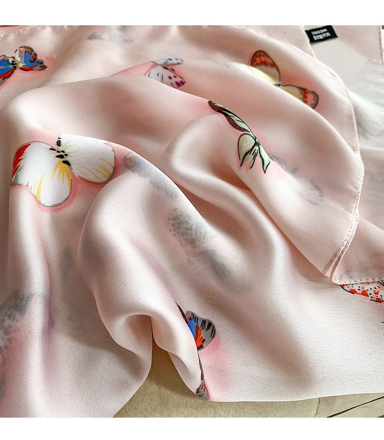 Pink Butterfly Silk