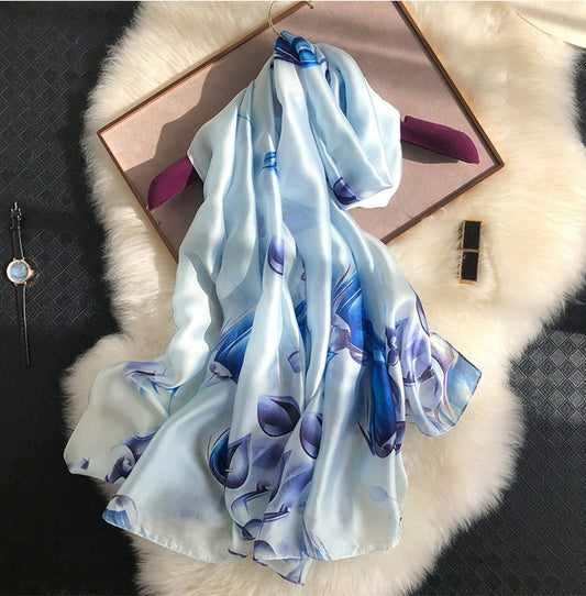 Aqua Blossom Silk