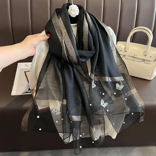 Black Perl Organza