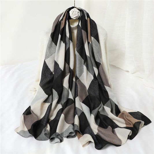 Scarfbybirds Printed Viscose Women Scarf, Stole