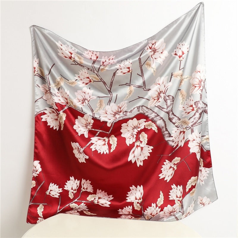 Rose Moze Satin Scarf