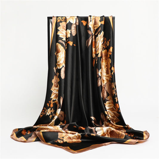 Dark Elegant satin scarf